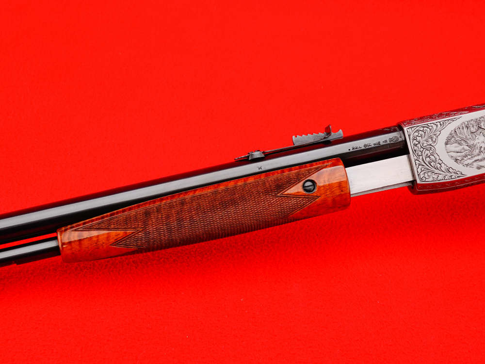 ANGELO BEE SIGNED 1953 Belgian FN Browning Trombone .22 LR MASTER ENGRAVED-img-7