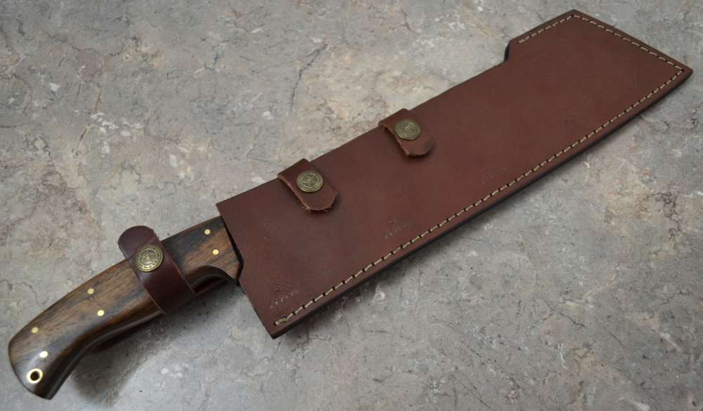 Custom Made Rail Track Forged Viking Machete Knife (SR 17)-img-8