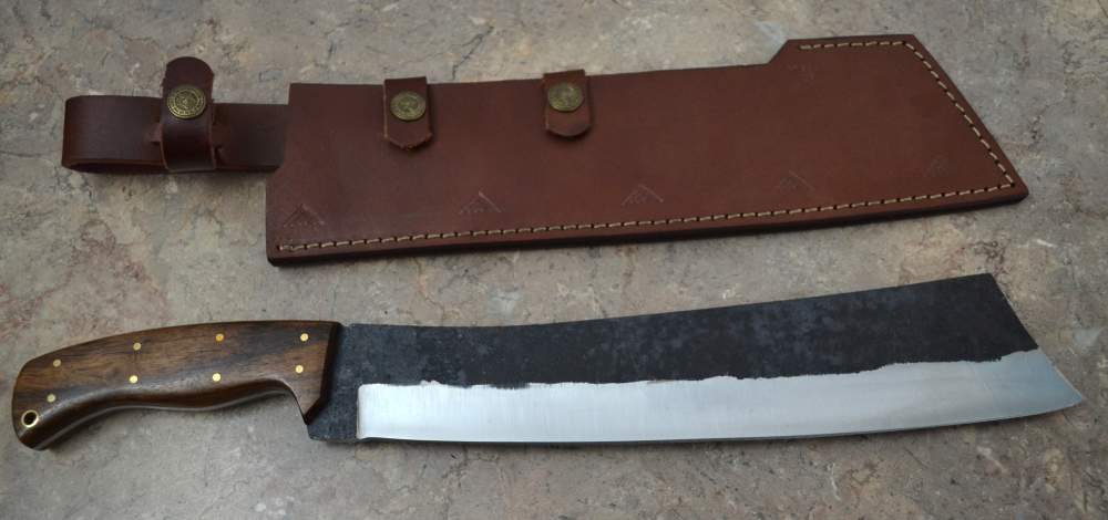 Custom Made Rail Track Forged Viking Machete Knife (SR 17)-img-0