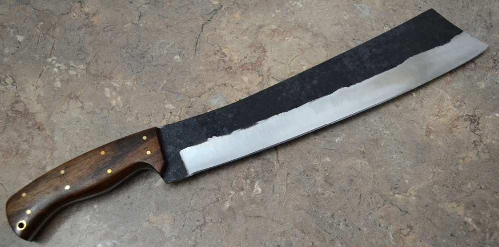 Custom Made Rail Track Forged Viking Machete Knife (SR 17)-img-4
