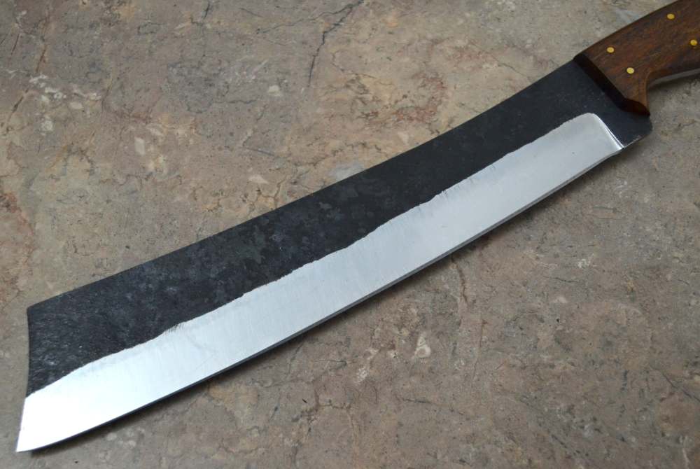 Custom Made Rail Track Forged Viking Machete Knife (SR 17)-img-2