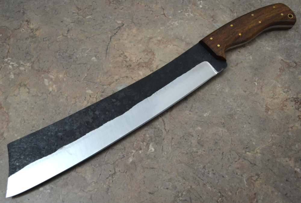 Custom Made Rail Track Forged Viking Machete Knife (SR 17)-img-1