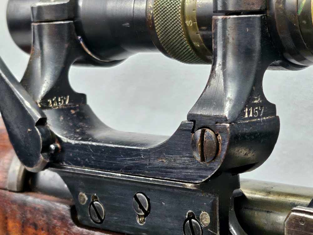 TIGER STRIPED Swedish m/41 SNIPER RIFLE m41 6.5x55 AGA Scope, CLEAR OPTICS!-img-27