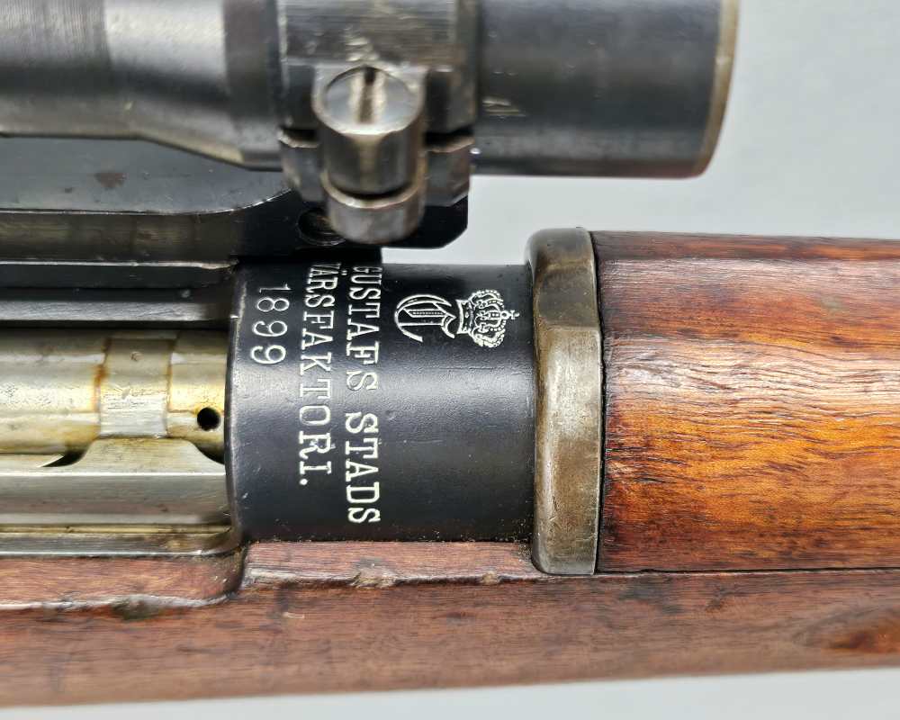 TIGER STRIPED Swedish m/41 SNIPER RIFLE m41 6.5x55 AGA Scope, CLEAR OPTICS!-img-8