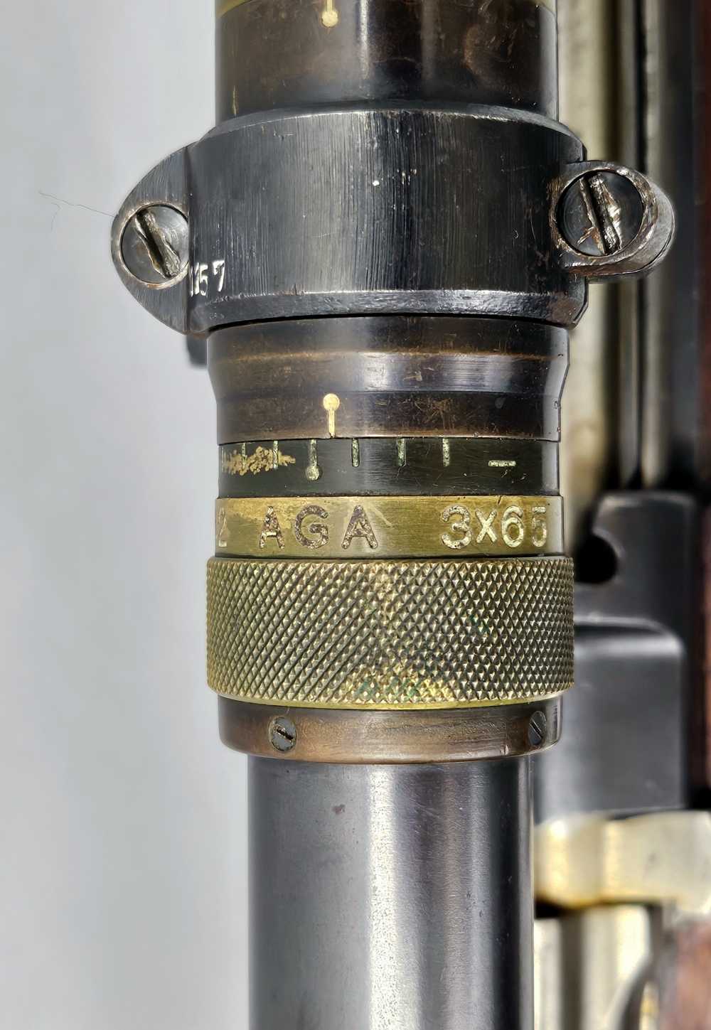 TIGER STRIPED Swedish m/41 SNIPER RIFLE m41 6.5x55 AGA Scope, CLEAR OPTICS!-img-13