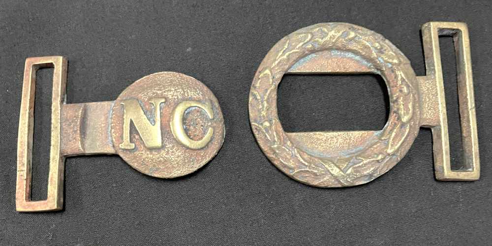 Confederate State of North Carolina sword belt plate-img-4