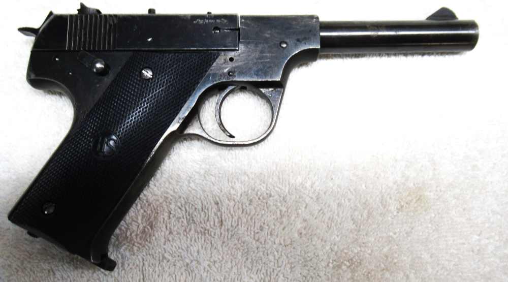 High Standard Model H  B, 4 !/2 In, 22 LR, Good bore, Good Overall-img-1