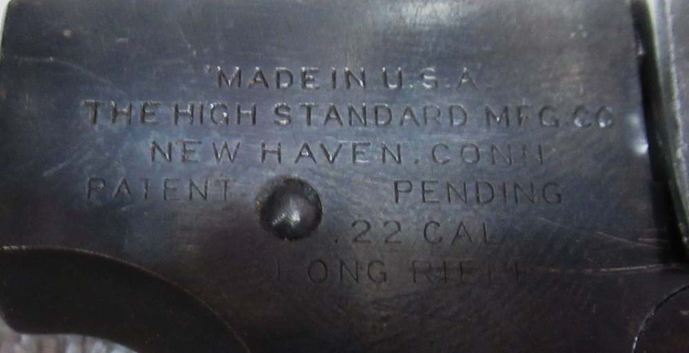 High Standard Model H  B, 4 !/2 In, 22 LR, Good bore, Good Overall-img-6
