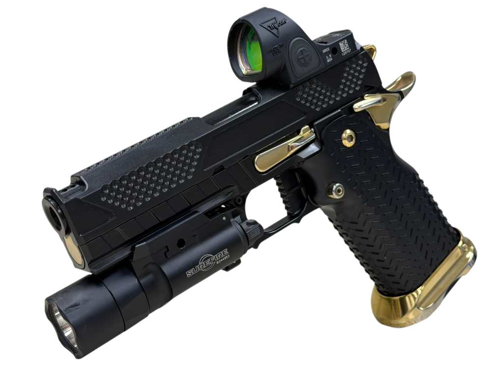 COMBAT PRECISION M5 CUSTOM 2011 PORTED WITH TRIJICON SRO & X300 9MM-img-4
