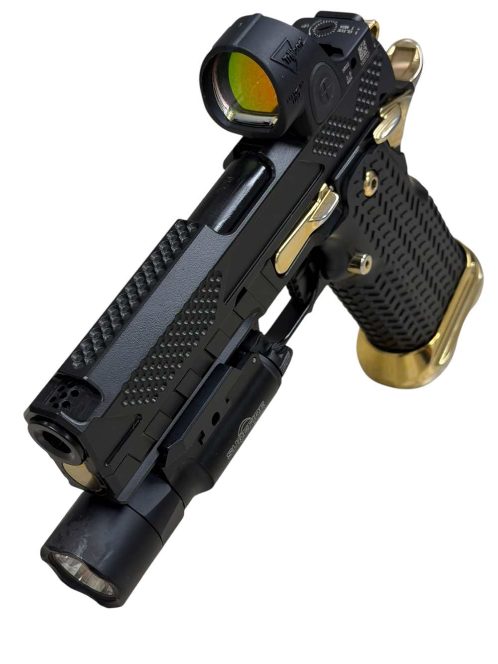 COMBAT PRECISION M5 CUSTOM 2011 PORTED WITH TRIJICON SRO & X300 9MM-img-2
