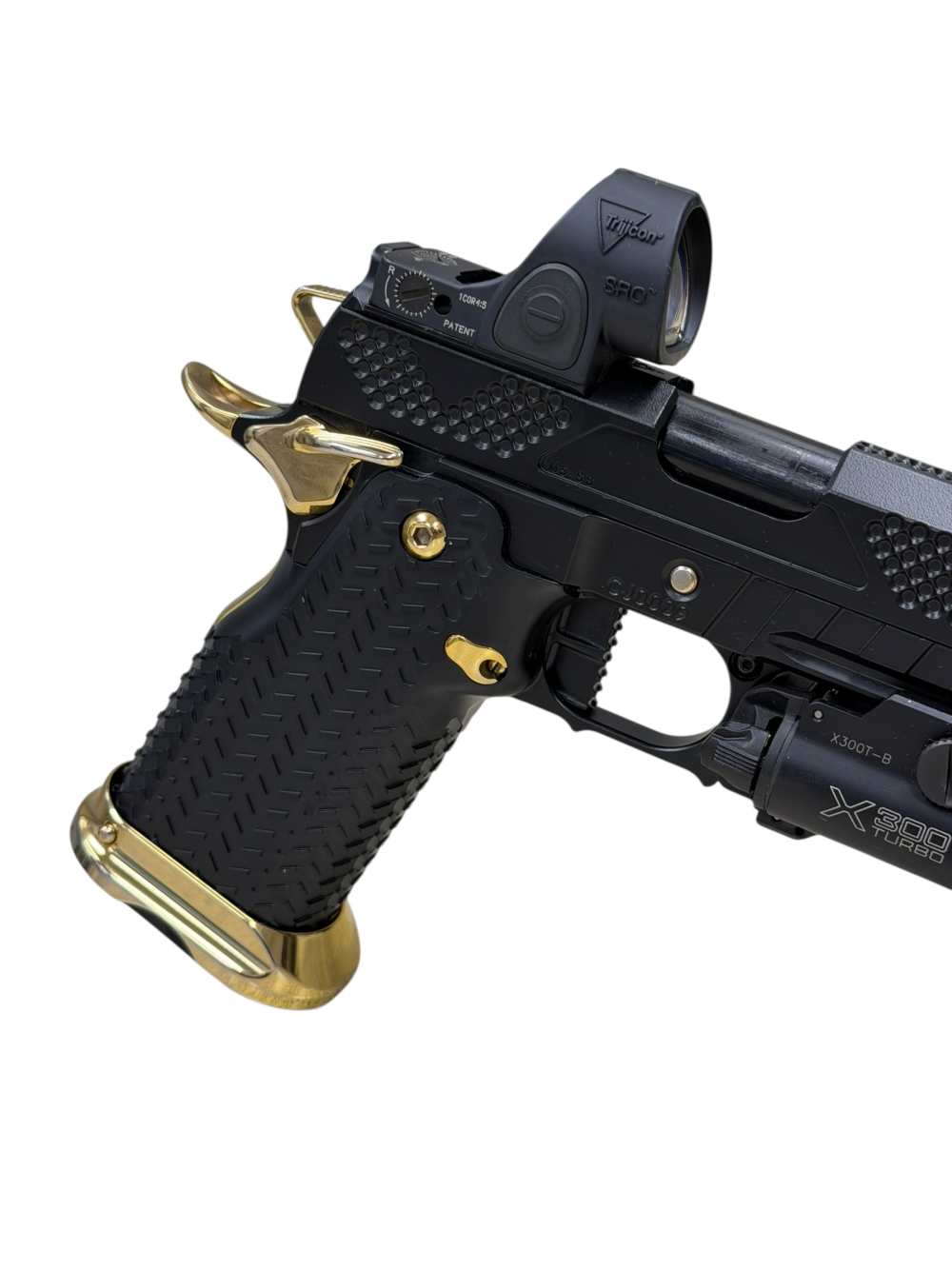 COMBAT PRECISION M5 CUSTOM 2011 PORTED WITH TRIJICON SRO & X300 9MM-img-3