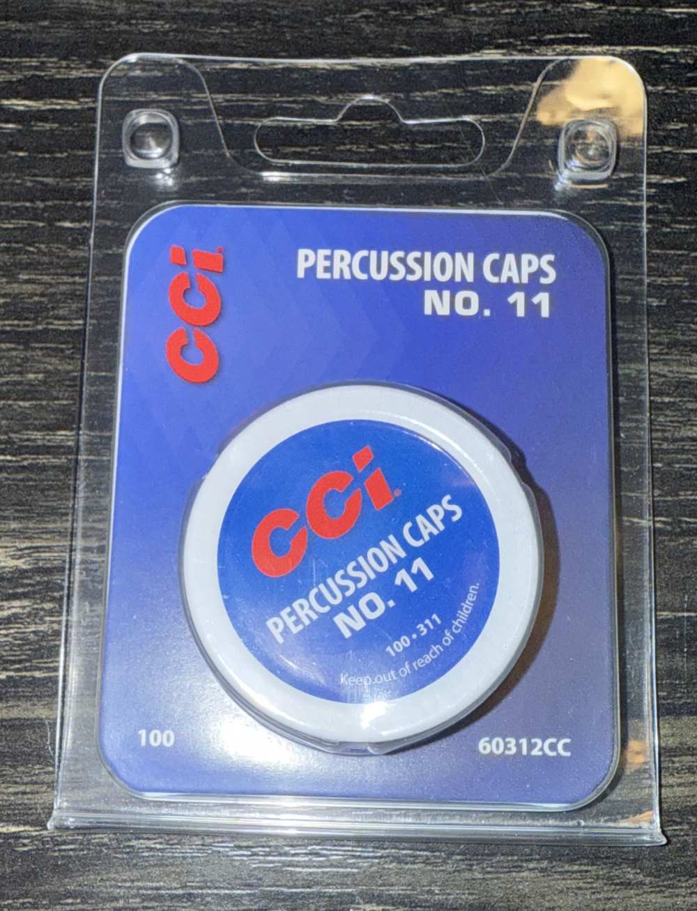 CCI No. 11 Percussion Caps - 100 Count - No CC Fee - 60312CC-img-0