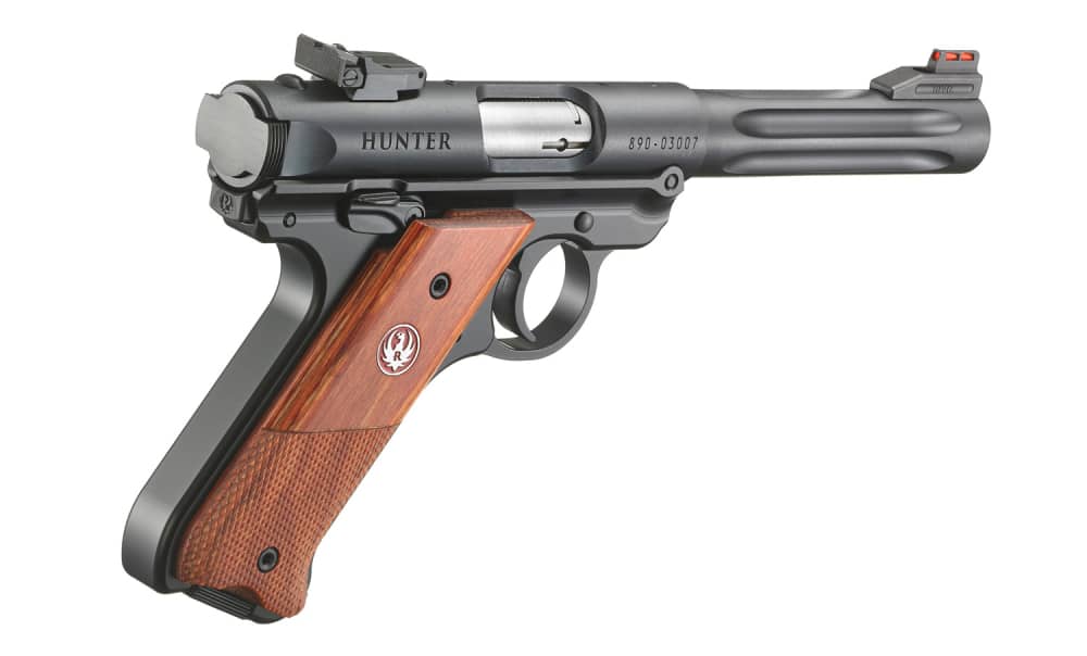 Ruger Mark IV Hunter – 22 LR– 5.5? Fluted Barrel – 10+1 –Laminate Wood Grip-img-5