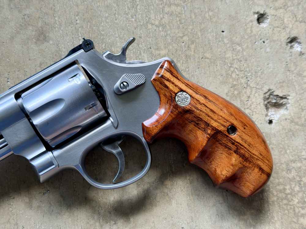 RARE Smith & Wesson 625-7 MOUNTAIN GUN .45LC Pre-Lock LEW HORTON GRIPS BOX-img-2