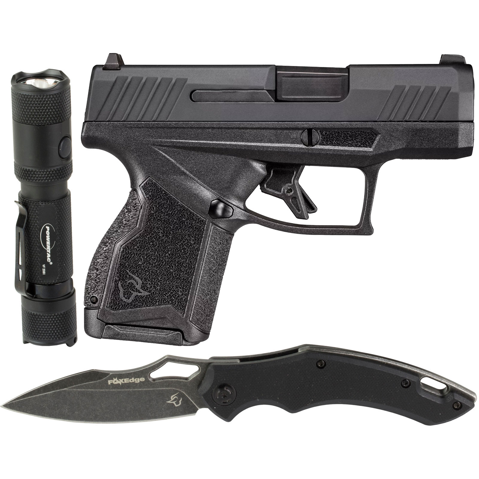 TAURUS GX4 9mm 3in 2x11rd Black Striker-Fired Pistol w/ Knife and Light-img-0
