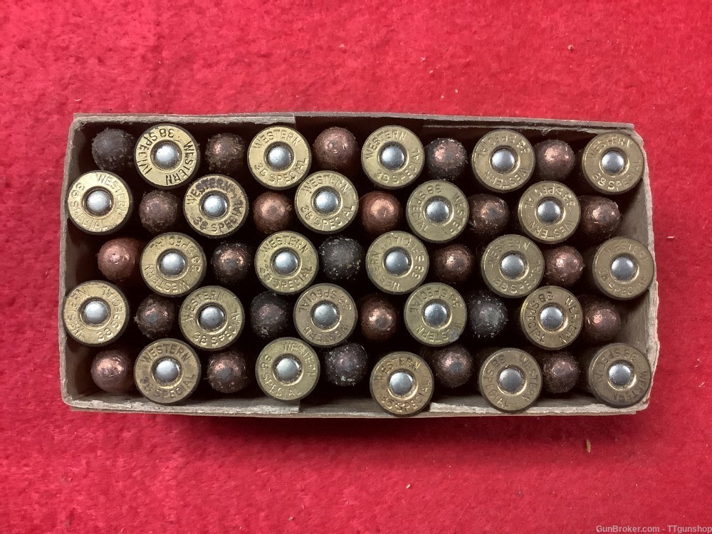 Western 38 Special Lubaloy Center Fire Vintage Ammo 158 Gr 50 Rounds Fair-img-6
