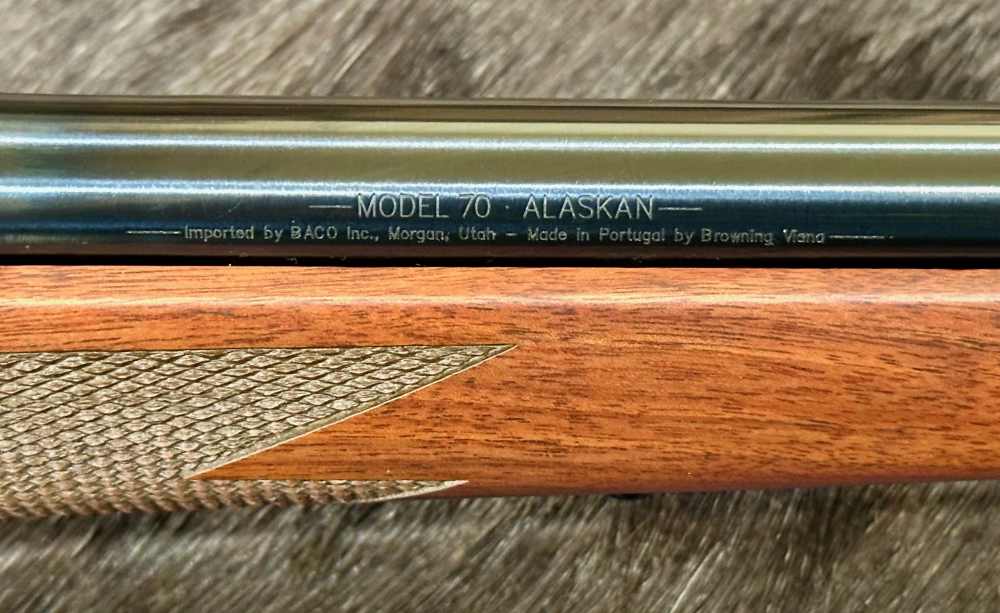 WINCHESTER MODEL 70 ALASKAN 375 H&H MAG 25", GOOD WOOD, FREE SAFARI-img-7
