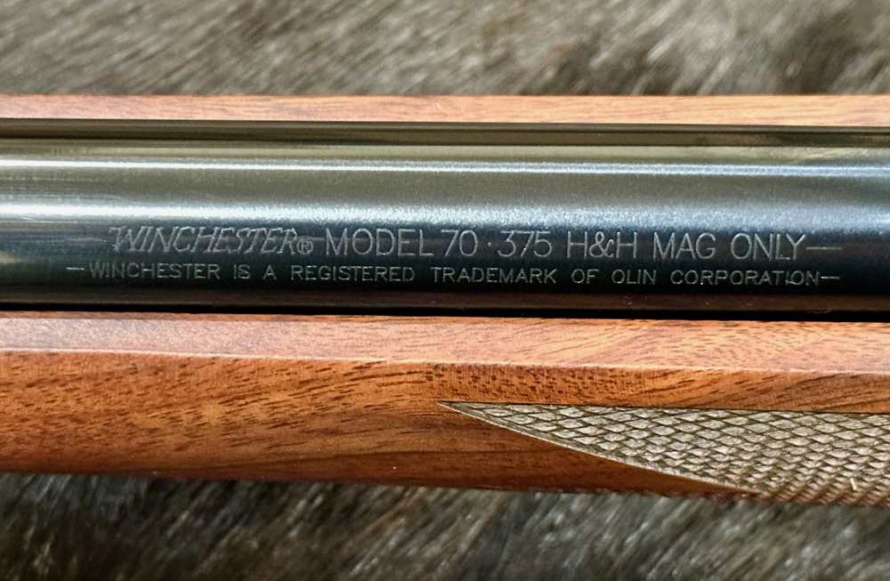 WINCHESTER MODEL 70 ALASKAN 375 H&H MAG 25", GOOD WOOD, FREE SAFARI-img-14