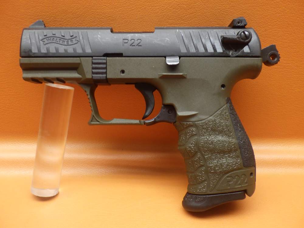 Walther P22 .22 LR 3.4" Bbl 10+1 One Mag Olive Drab w/ Case-img-6