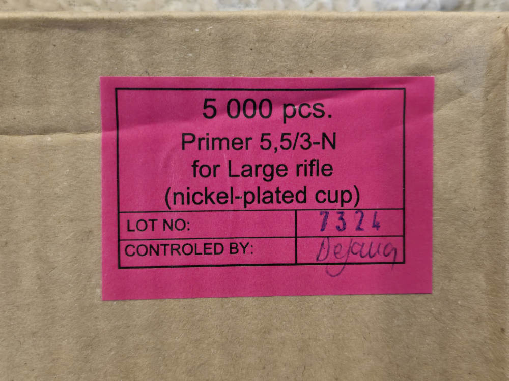 UNIS GINEX LARGE RIFLE PRIMERS 100RD BOX 5000RD CASE CCI (CASE)-img-1
