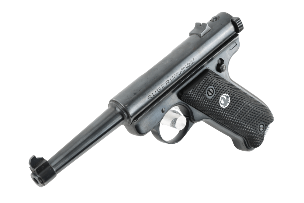Used VG Ruger Mark I MK1 .22 LR Pistol w/ 10rd Magazine & Soft Case-img-8