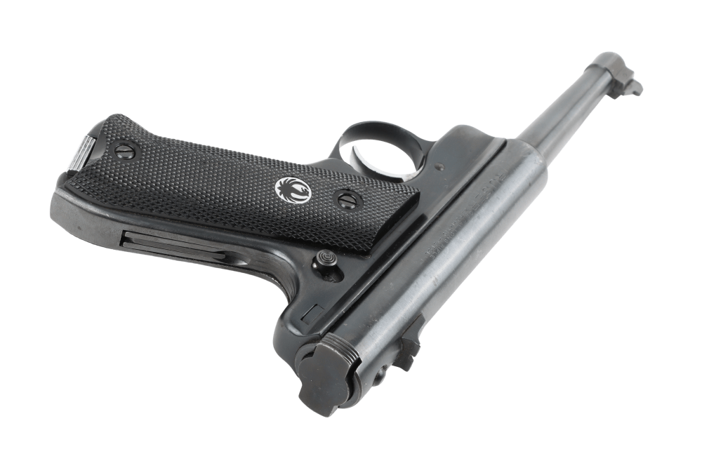 Used VG Ruger Mark I MK1 .22 LR Pistol w/ 10rd Magazine & Soft Case-img-4
