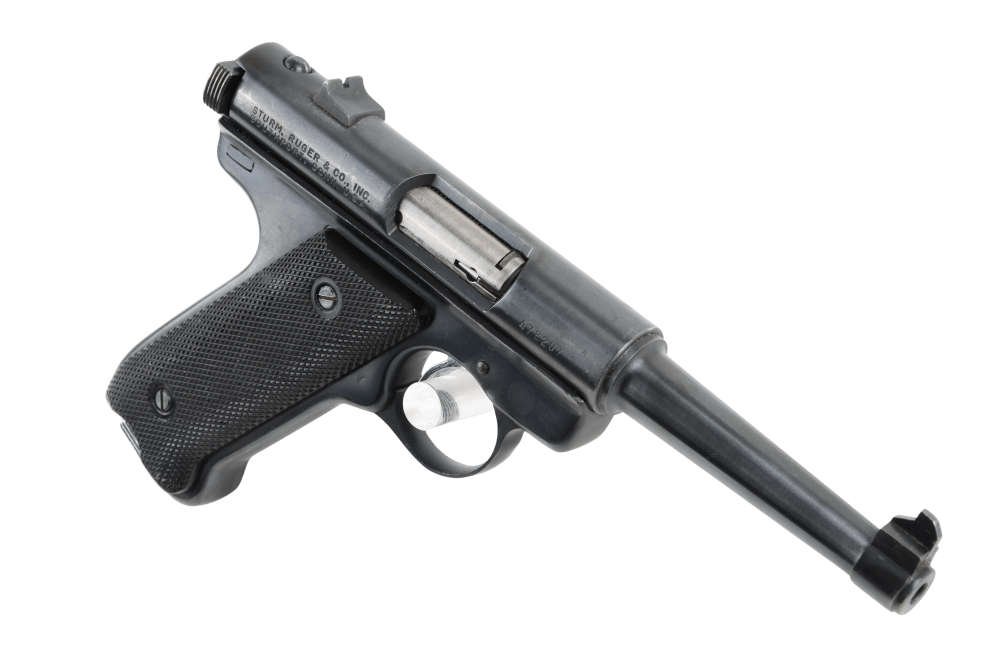 Used VG Ruger Mark I MK1 .22 LR Pistol w/ 10rd Magazine & Soft Case-img-9