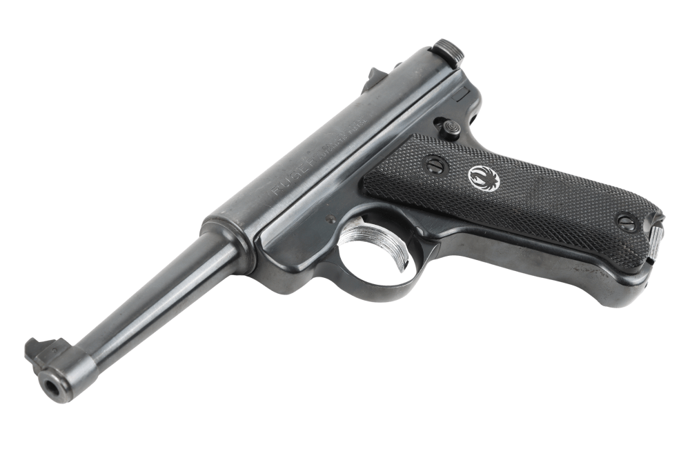 Used VG Ruger Mark I MK1 .22 LR Pistol w/ 10rd Magazine & Soft Case-img-5