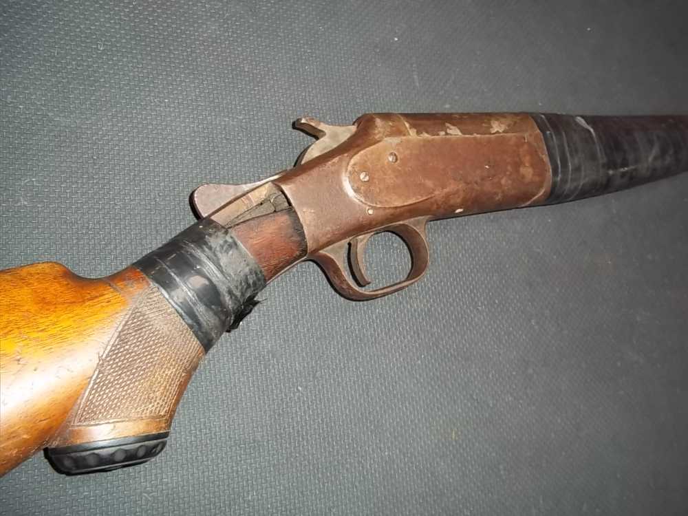 J STEVENS SINGLE SHOT 12 GA PARTS PROJECT GUN PENNY START .01-img-3