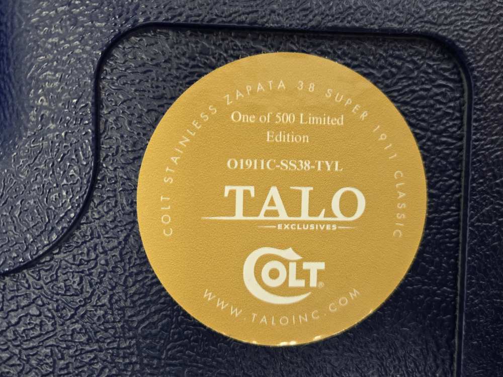 Colt 1911 Government ZAPATA 38 Super TALO Exclusive O1911C-SS38-TYL-img-8