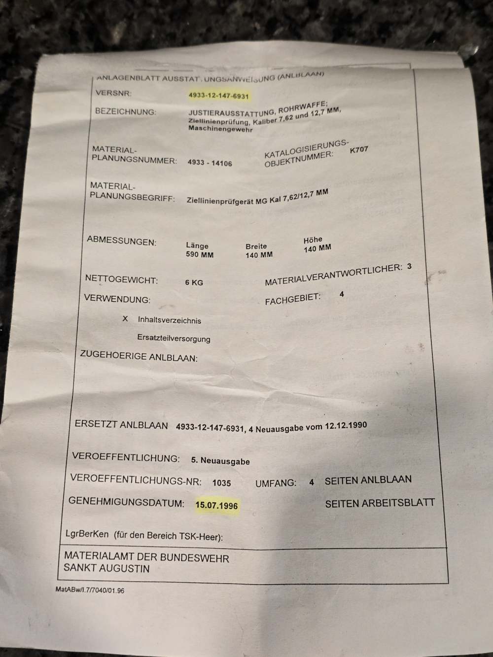 E. Leitz Wetzlar Justiergeraet Rohrwaffe MG 7,62/12,7 Kaliber-img-7