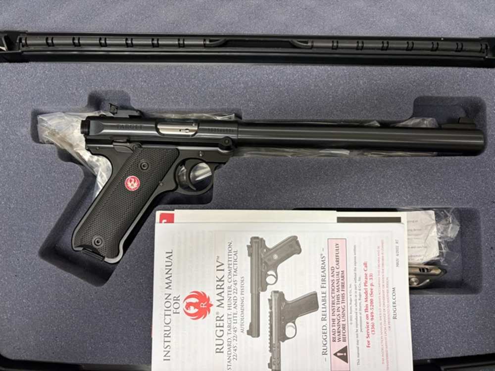 Ruger Mark IV Target 22lr 10" Barrel New In Box-img-2