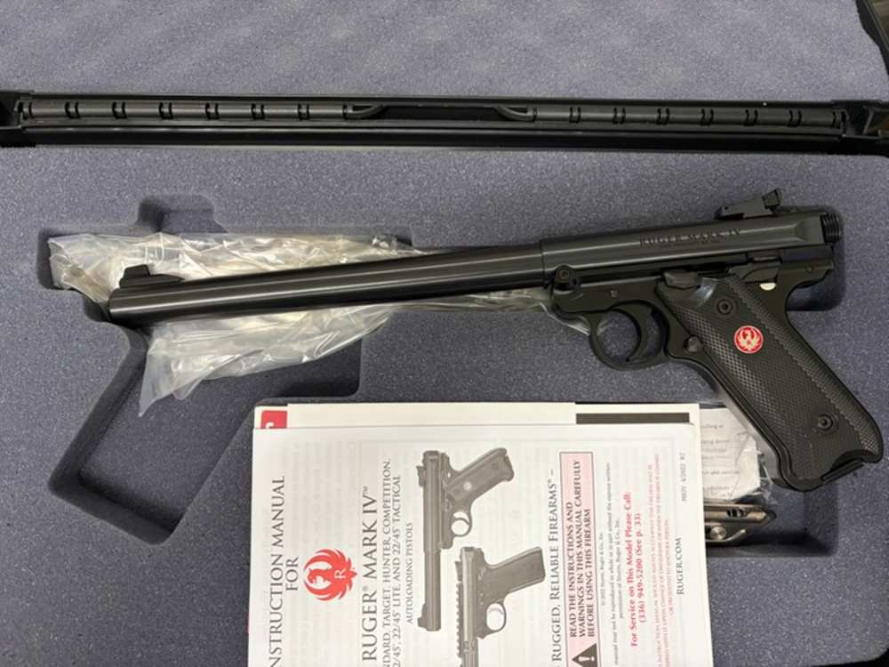 Ruger Mark IV Target 22lr 10" Barrel New In Box-img-0