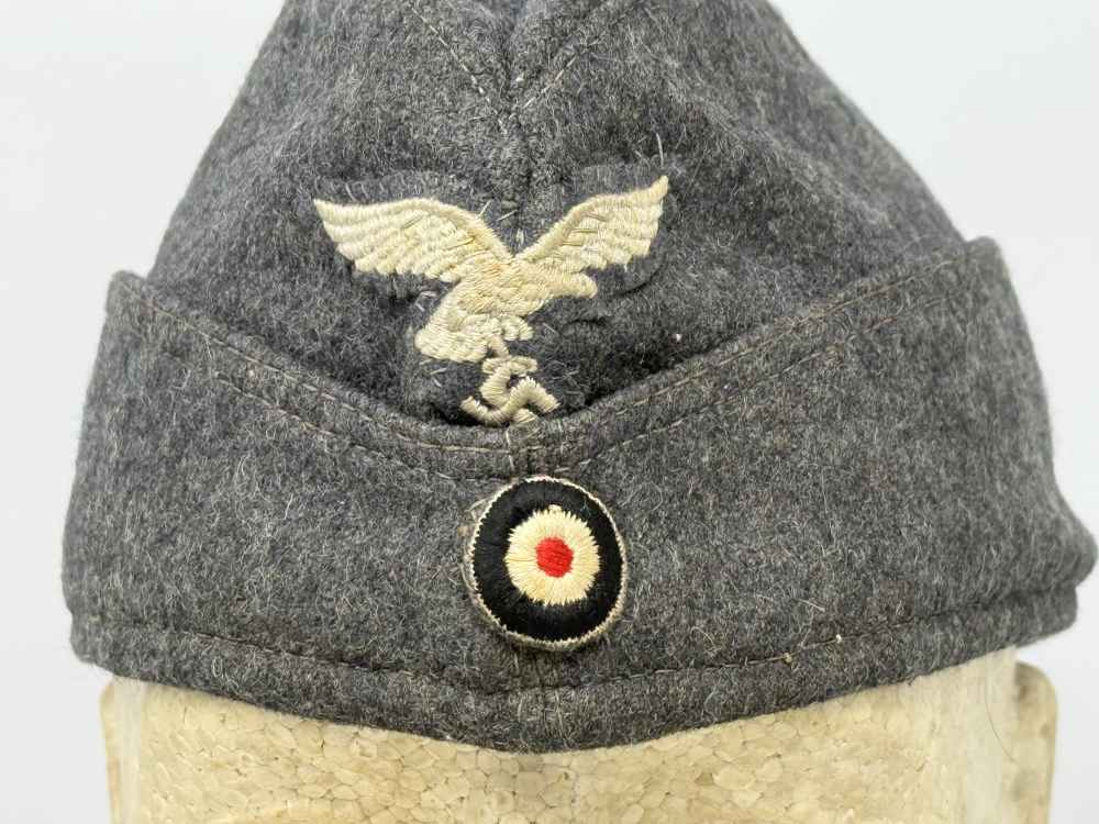 WW2 German Luftwaffe Overseas M40 Cap Hat WWII uniform -img-3