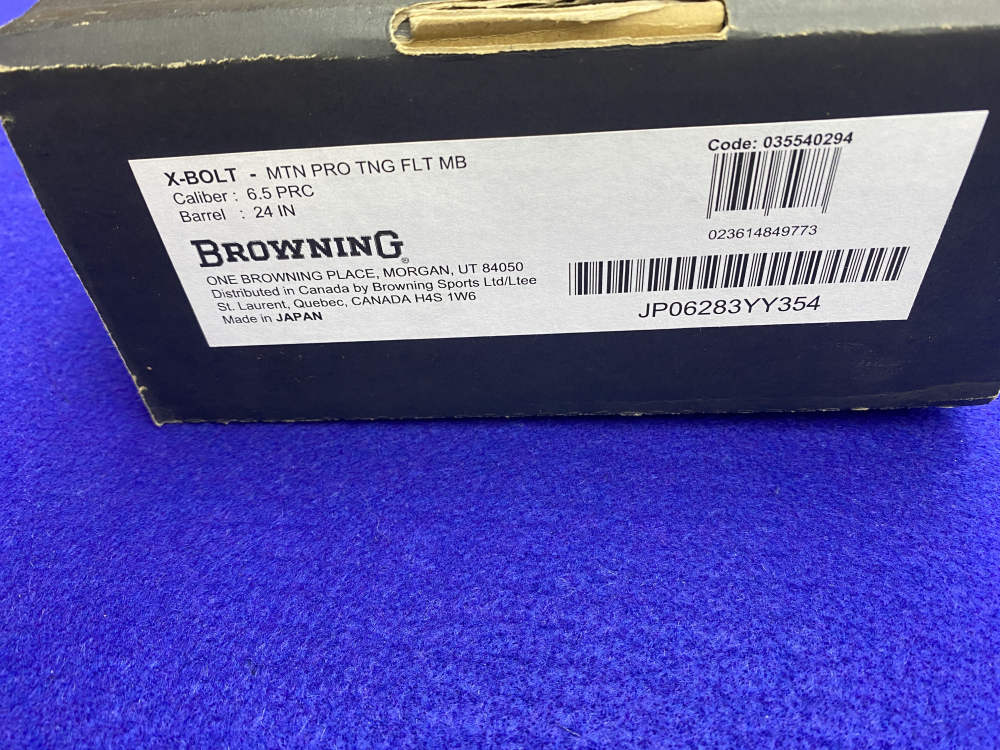 2022 Browning X-Bolt 6.5 PRC 24" Tungsten *LIGHTWEIGHT CARBON FIBER STOCK*-img-3