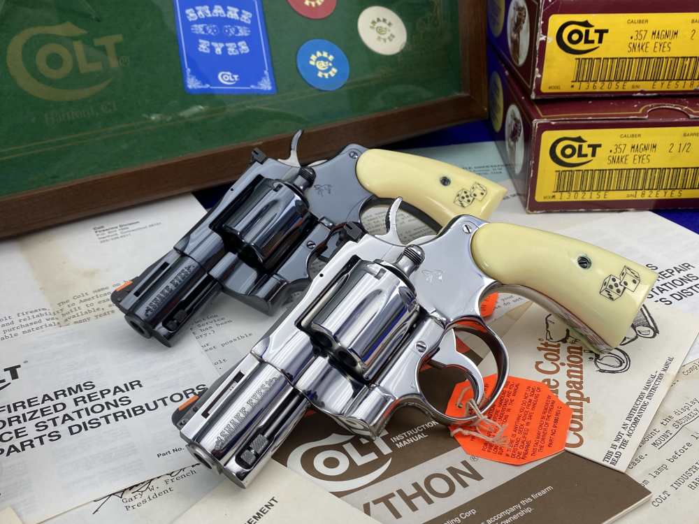 HOLY GRAIL Colt Python Snake Eyes Set 357Mag *MUSEUM GRADE SET* #182 of 500-img-23