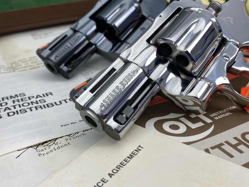 HOLY GRAIL Colt Python Snake Eyes Set 357Mag *MUSEUM GRADE SET* #182 of 500-img-8
