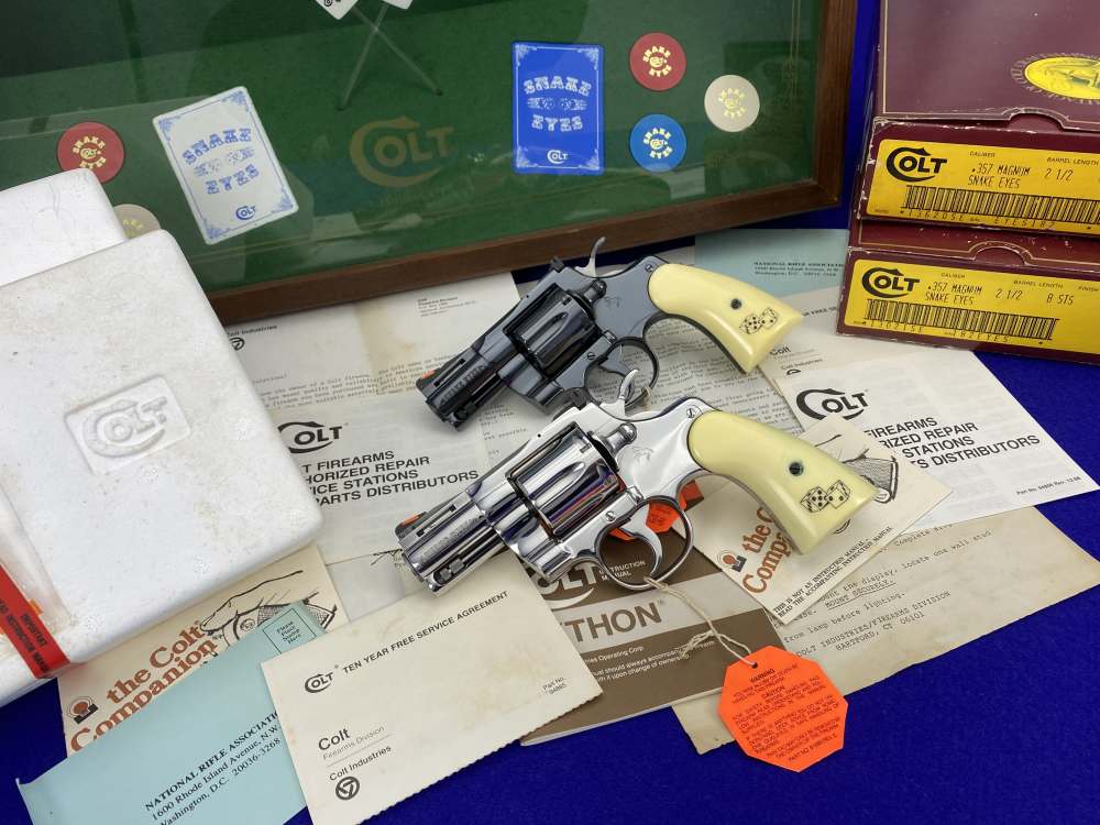 HOLY GRAIL Colt Python Snake Eyes Set 357Mag *MUSEUM GRADE SET* #182 of 500-img-3