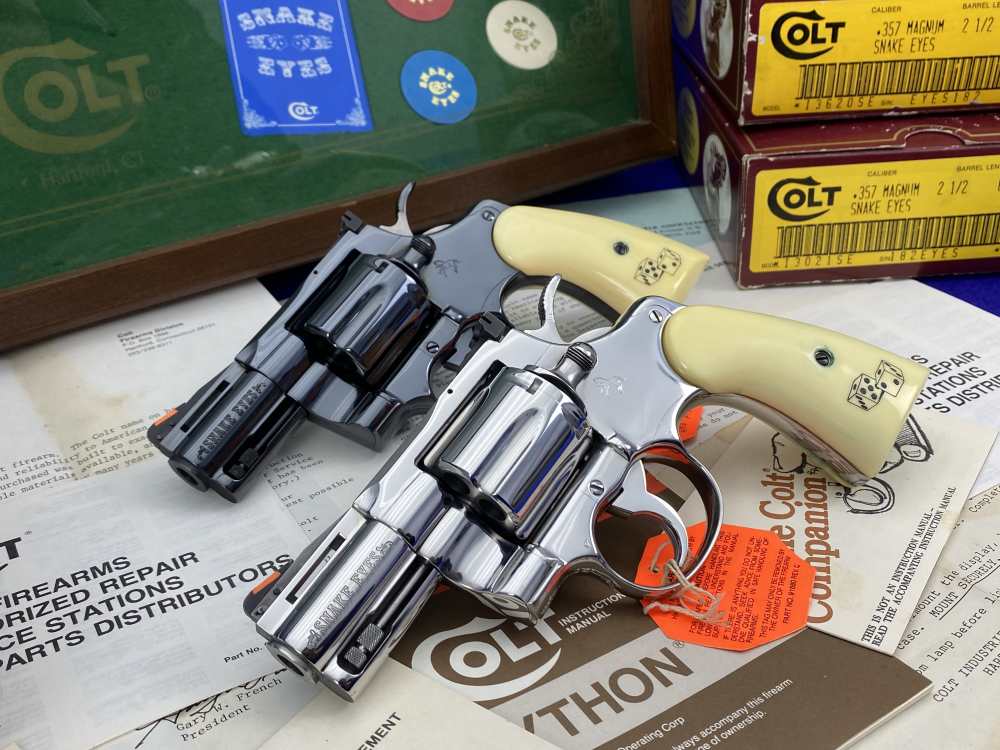 HOLY GRAIL Colt Python Snake Eyes Set 357Mag *MUSEUM GRADE SET* #182 of 500-img-22