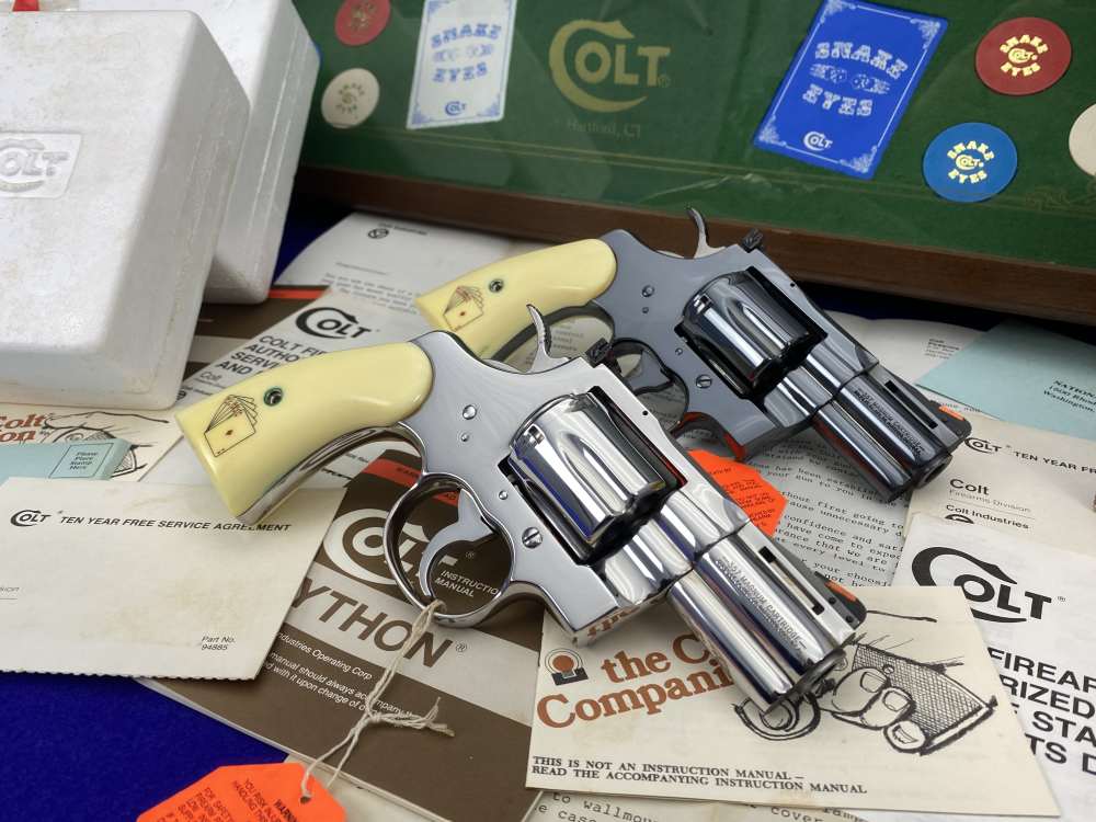 HOLY GRAIL Colt Python Snake Eyes Set 357Mag *MUSEUM GRADE SET* #182 of 500-img-27