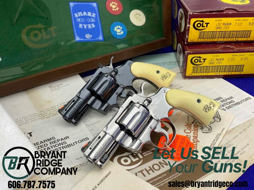 HOLY GRAIL Colt Python Snake Eyes Set 357Mag *MUSEUM GRADE SET* #182 of 500-img-0