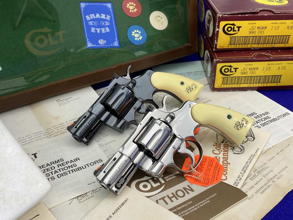 HOLY GRAIL Colt Python Snake Eyes Set 357Mag *MUSEUM GRADE SET* #182 of 500-img-115
