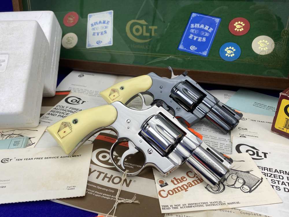 HOLY GRAIL Colt Python Snake Eyes Set 357Mag *MUSEUM GRADE SET* #182 of 500-img-24