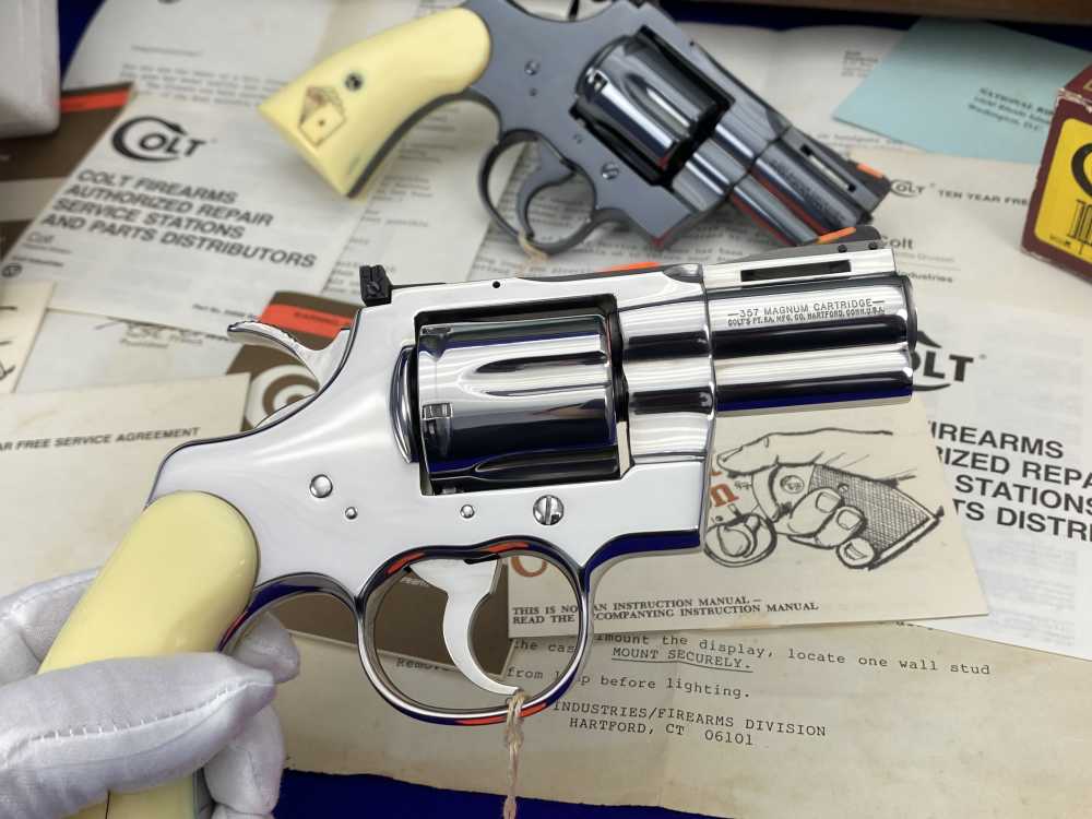 HOLY GRAIL Colt Python Snake Eyes Set 357Mag *MUSEUM GRADE SET* #182 of 500-img-58