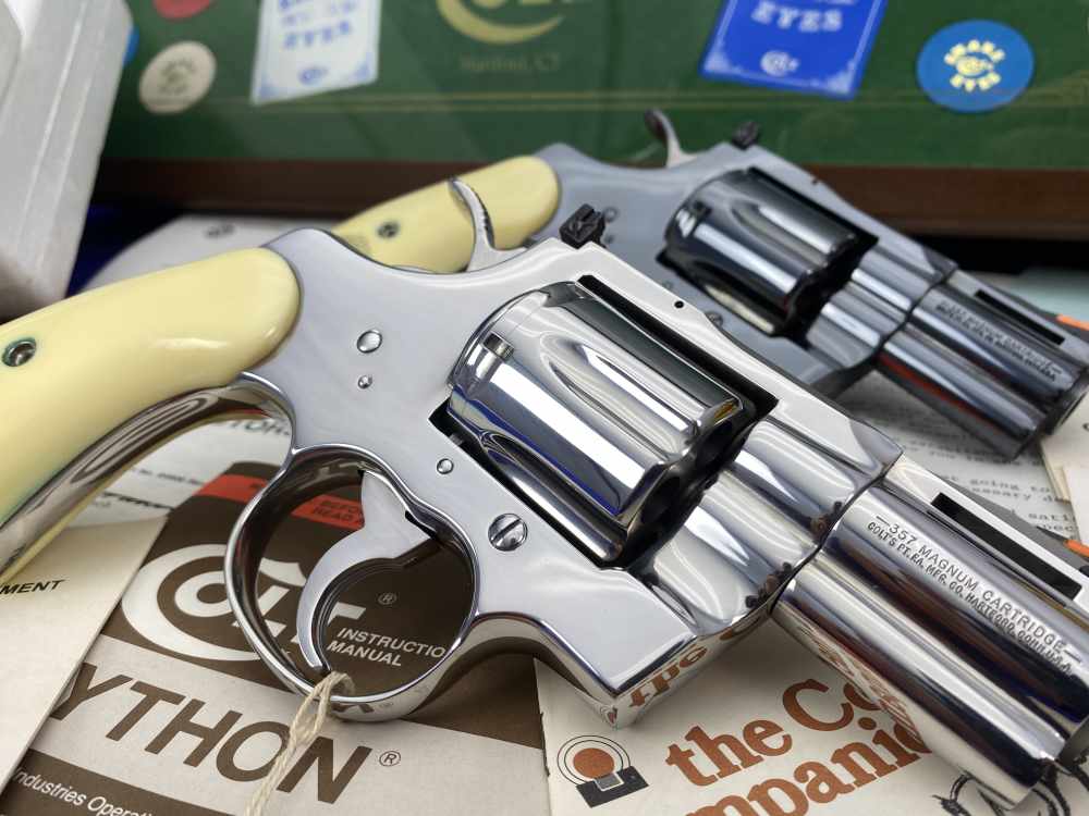 HOLY GRAIL Colt Python Snake Eyes Set 357Mag *MUSEUM GRADE SET* #182 of 500-img-39