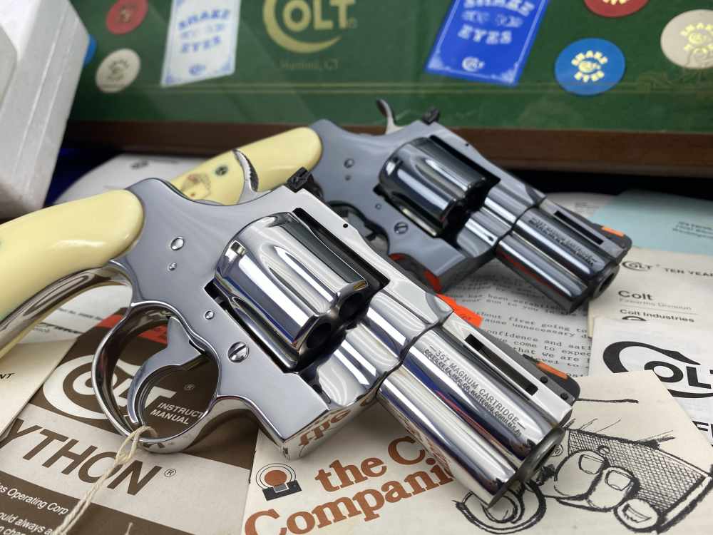 HOLY GRAIL Colt Python Snake Eyes Set 357Mag *MUSEUM GRADE SET* #182 of 500-img-40