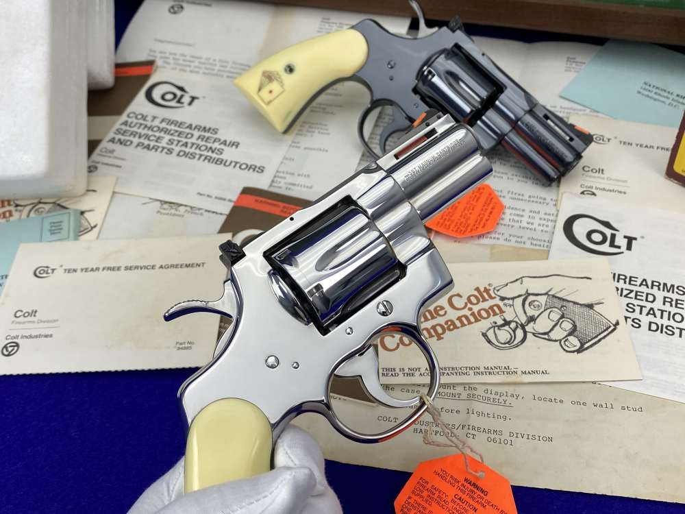 HOLY GRAIL Colt Python Snake Eyes Set 357Mag *MUSEUM GRADE SET* #182 of 500-img-54