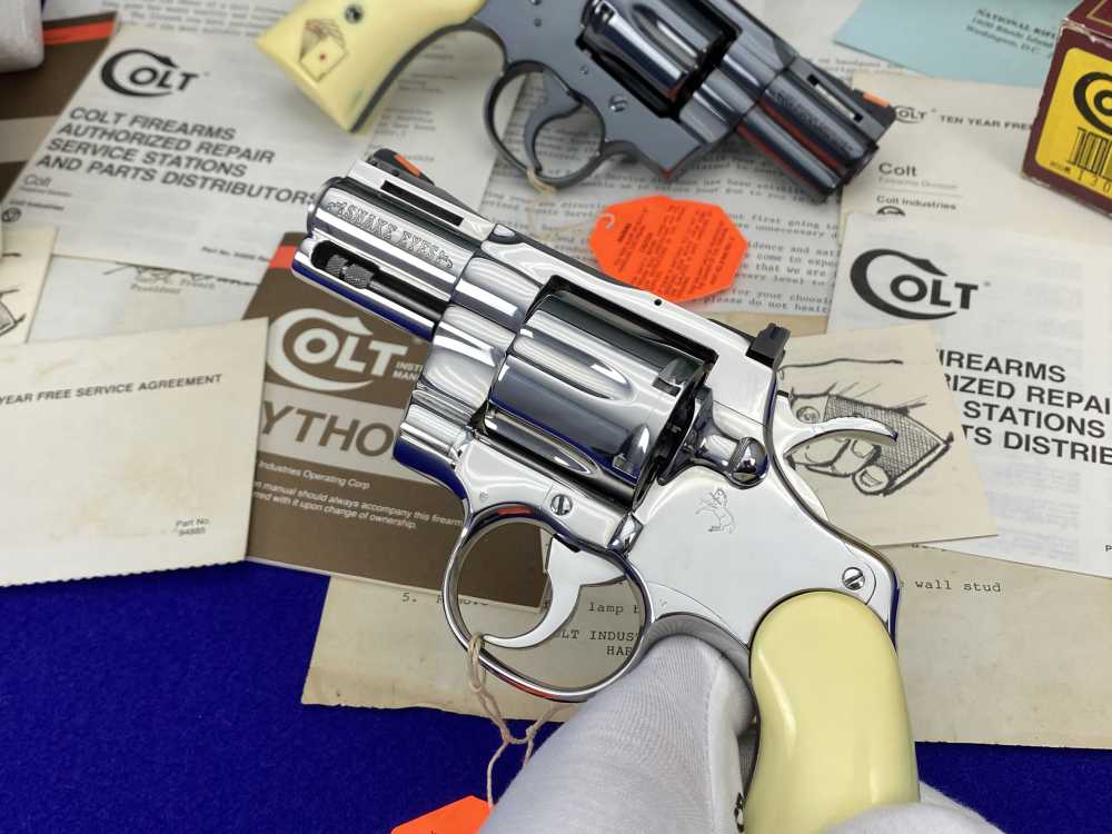 HOLY GRAIL Colt Python Snake Eyes Set 357Mag *MUSEUM GRADE SET* #182 of 500-img-55
