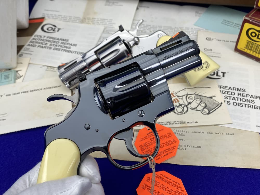 HOLY GRAIL Colt Python Snake Eyes Set 357Mag *MUSEUM GRADE SET* #182 of 500-img-68