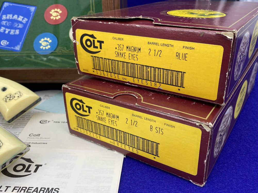 HOLY GRAIL Colt Python Snake Eyes Set 357Mag *MUSEUM GRADE SET* #182 of 500-img-95